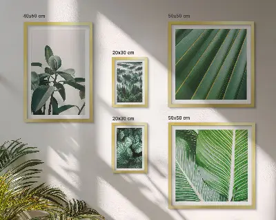 Bildergalerie-Set für die Wand mit Inspirationen durch tropische Pflanzen