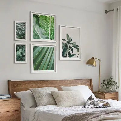 Bildergalerie-Set für die Wand mit Inspirationen durch tropische Pflanzen