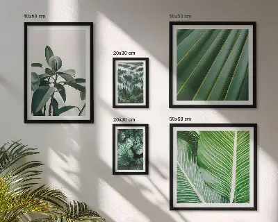 Bildergalerie-Set für die Wand mit Inspirationen durch tropische Pflanzen