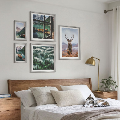 Modernes wandbilder-set Natur, Wildtiere, Berge