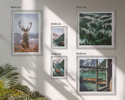 Modernes wandbilder-set Natur, Wildtiere, Berge