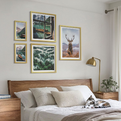 Modernes wandbilder-set Natur, Wildtiere, Berge