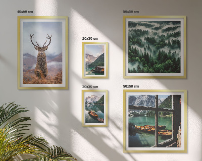 Modernes wandbilder-set Natur, Wildtiere, Berge