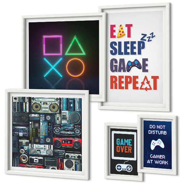 Bildergalerie-set für die wand Stilvolle Dekorationen für Gamer