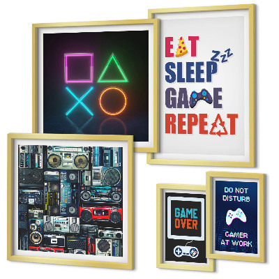 Bildergalerie-set für die wand Stilvolle Dekorationen für Gamer