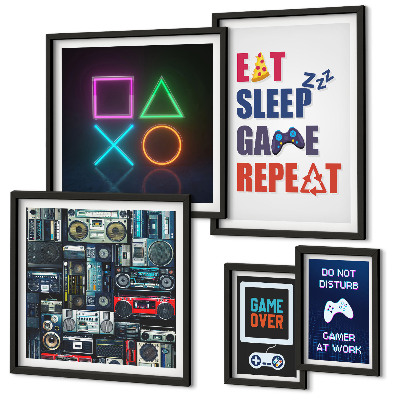 Bildergalerie-set für die wand Stilvolle Dekorationen für Gamer