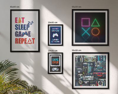 Bildergalerie-set für die wand Stilvolle Dekorationen für Gamer