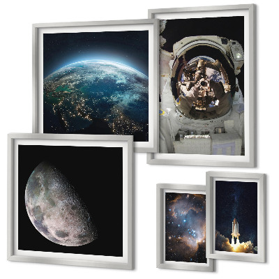 Bilderset fürs sofa Weltraumentdeckungen eines Astronauten
