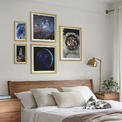 Bildergalerie-set für die wand Weltraumentdeckungen von Astronauten
