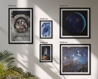 Bildergalerie-set für die wand Weltraumentdeckungen von Astronauten