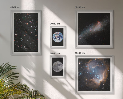 Modernes wandbilder-set Kosmische Landschaften der Galaxie