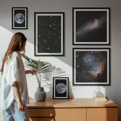 Modernes wandbilder-set Kosmische Landschaften der Galaxie