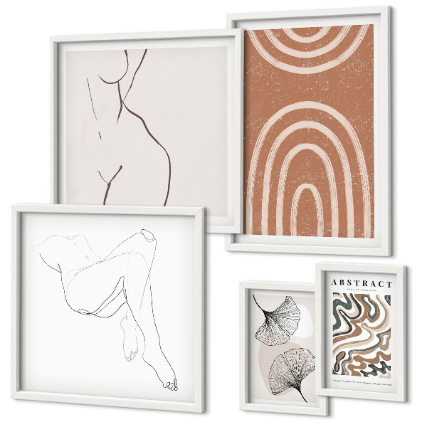 Bildergalerie-set für die wand Stilvolle abstrakte Figuren