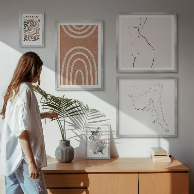 Bildergalerie-set für die wand Stilvolle abstrakte Figuren