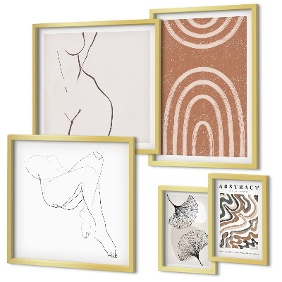 Bildergalerie-set für die wand Stilvolle abstrakte Figuren