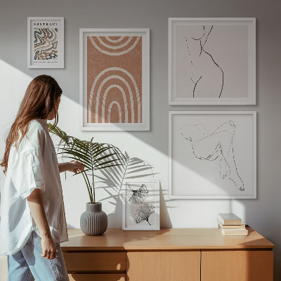 Bildergalerie-set für die wand Stilvolle abstrakte Figuren
