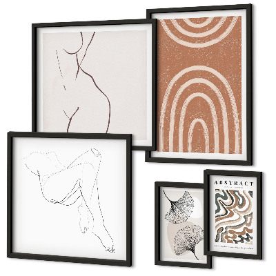 Bildergalerie-set für die wand Stilvolle abstrakte Figuren