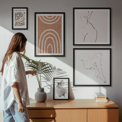 Bildergalerie-set für die wand Stilvolle abstrakte Figuren