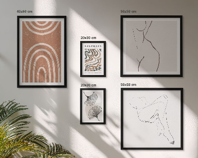 Bildergalerie-set für die wand Stilvolle abstrakte Figuren