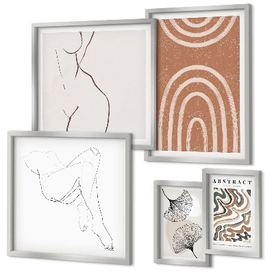 Bildergalerie-set für die wand Stilvolle abstrakte Figuren