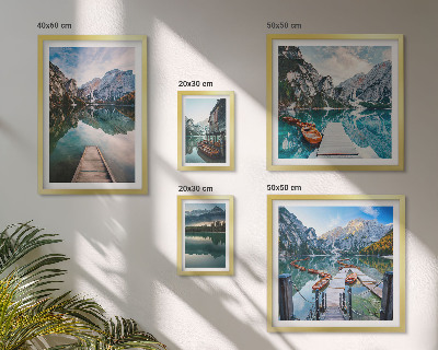 Bilderset fürs sofa Bergseen und Natur