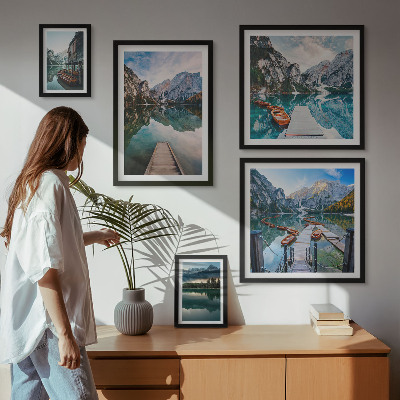 Bilderset fürs sofa Bergseen und Natur