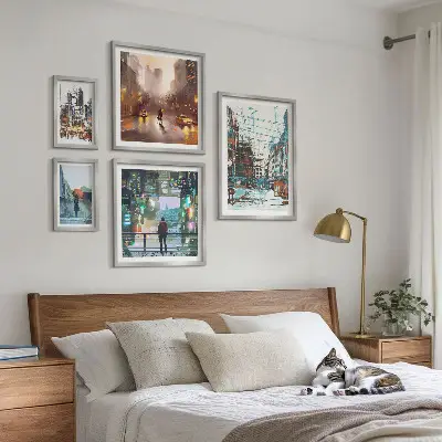 Bildergalerie-Set für die Wand mit modernen Stadtlandschaften