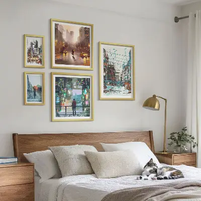 Bildergalerie-Set für die Wand mit modernen Stadtlandschaften