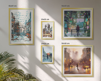 Bildergalerie-set für die wand Moderne Stadtlandschaften