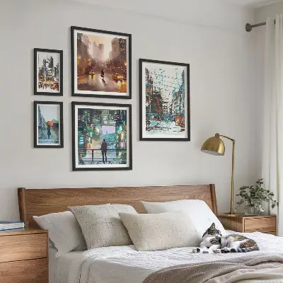 Bildergalerie-Set für die Wand mit modernen Stadtlandschaften