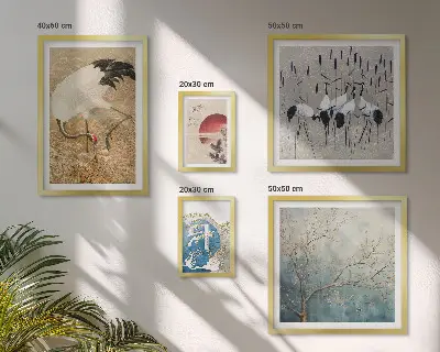 Wandbilder-Set stilvolle Naturgemälde mit Vogelmotiven