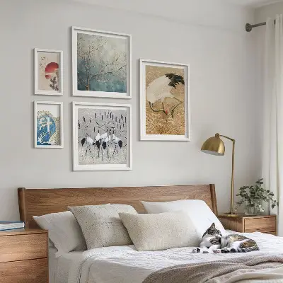 Wandbilder-Set stilvolle Naturgemälde mit Vogelmotiven