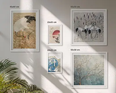 Wandbilder-Set stilvolle Naturgemälde mit Vogelmotiven