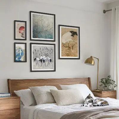 Wandbilder-Set stilvolle Naturgemälde mit Vogelmotiven