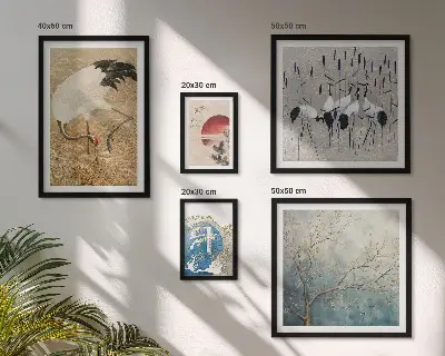 Wandbilder-Set stilvolle Naturgemälde mit Vogelmotiven