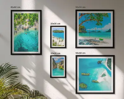 Bildergalerie-Set für die Wand tropische Strände mit paradiesischem Wasser