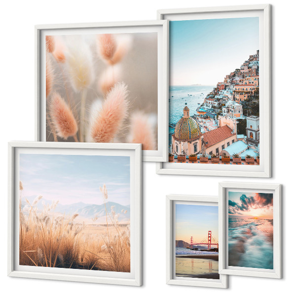 Modernes wandbilder-set Küstenlandschaften Natur