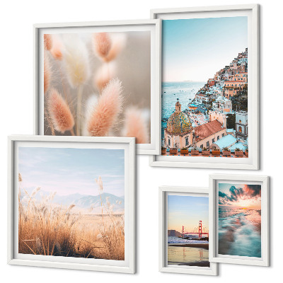 Modernes wandbilder-set Küstenlandschaften Natur