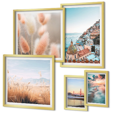 Modernes wandbilder-set Küstenlandschaften Natur