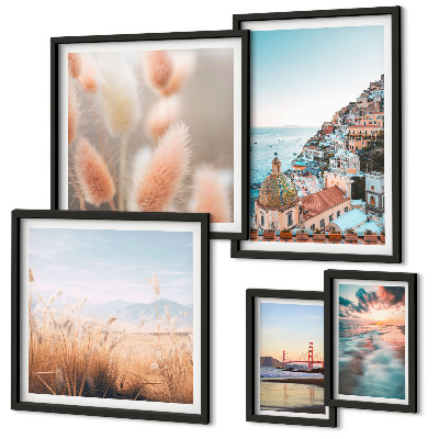 Modernes wandbilder-set Küstenlandschaften Natur