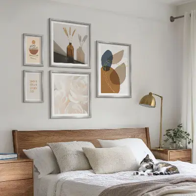 Boho-Pflanzendekorationen bilderset fürs sofa