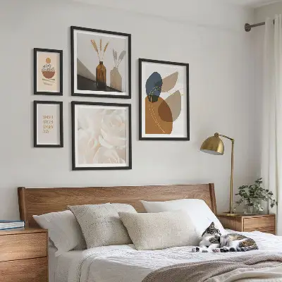 Boho-Pflanzendekorationen bilderset fürs sofa