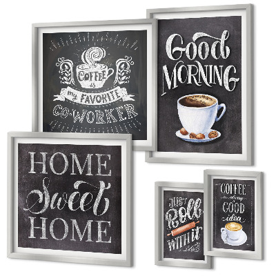 Modernes wandbilder-set Rustikale Kaffeeinspirationen