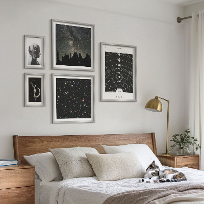Bildergalerie-set für die wand Kosmische Inspirationen der Galaxie