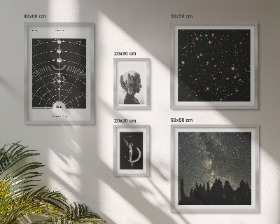 Bildergalerie-set für die wand Kosmische Inspirationen der Galaxie
