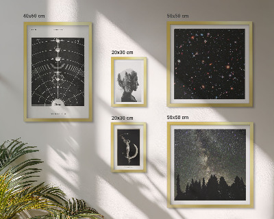 Bildergalerie-set für die wand Kosmische Inspirationen der Galaxie