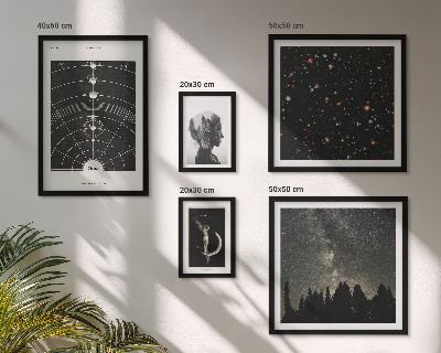 Bildergalerie-set für die wand Kosmische Inspirationen der Galaxie