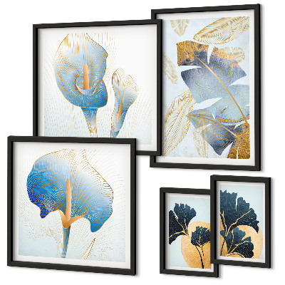 Modernes wandbilder-set Moderne Pflanzenmotive