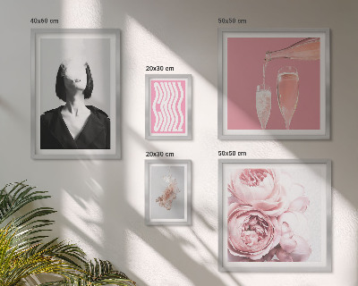 Bildergalerie-set für die wand Chill Wine Woman Smoke