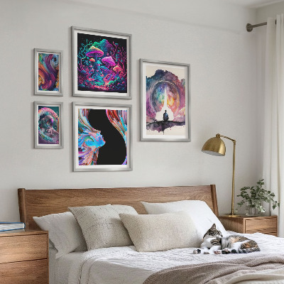 Bilderset fürs sofa Kosmische Inspirationen, Surrealismus